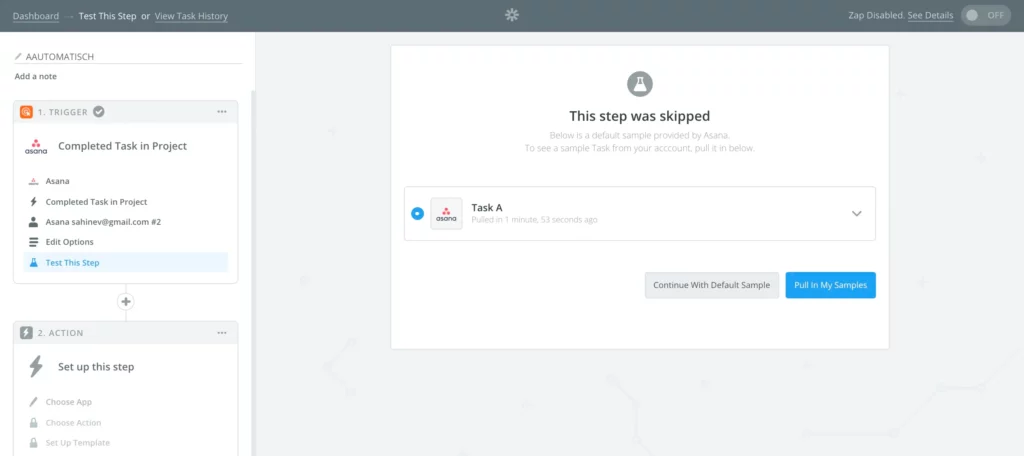 complete trigget on zapier